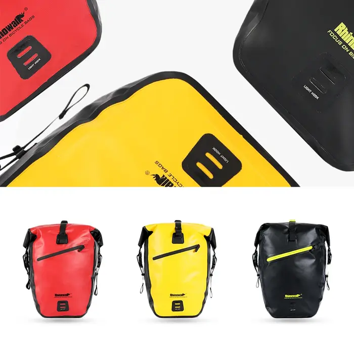 Rhinowalk sac de vélo étanche sacoche 20-23L grande capacité vtt sac de coffre de vélo support arrière de vélo sac arrière sac latéral de siège arrière
