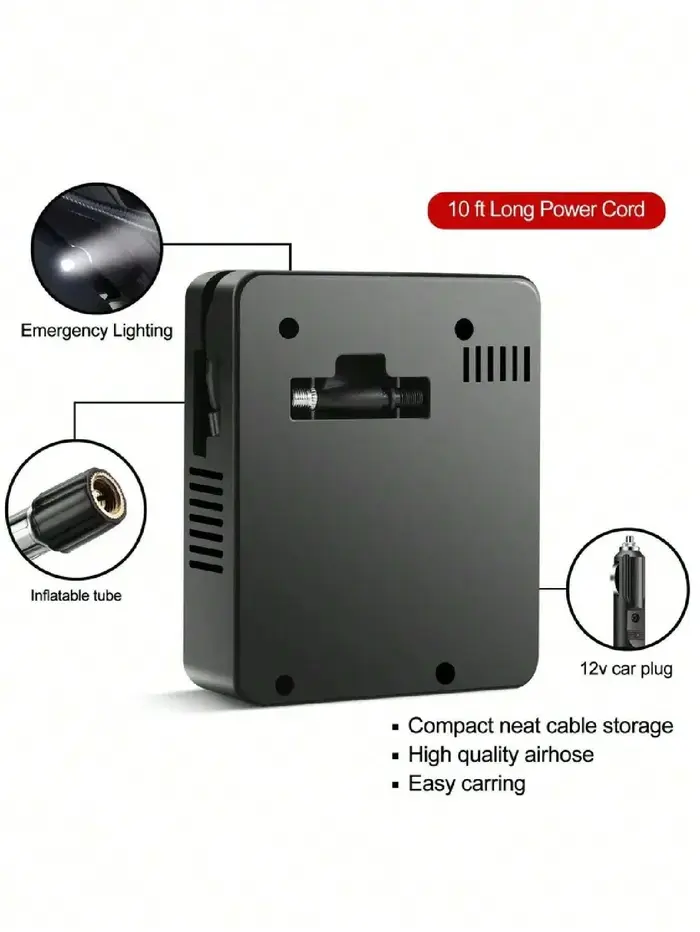 EAFC Portable 96W filaire pneu gonfleur compresseur d'air voiture pompe à Air