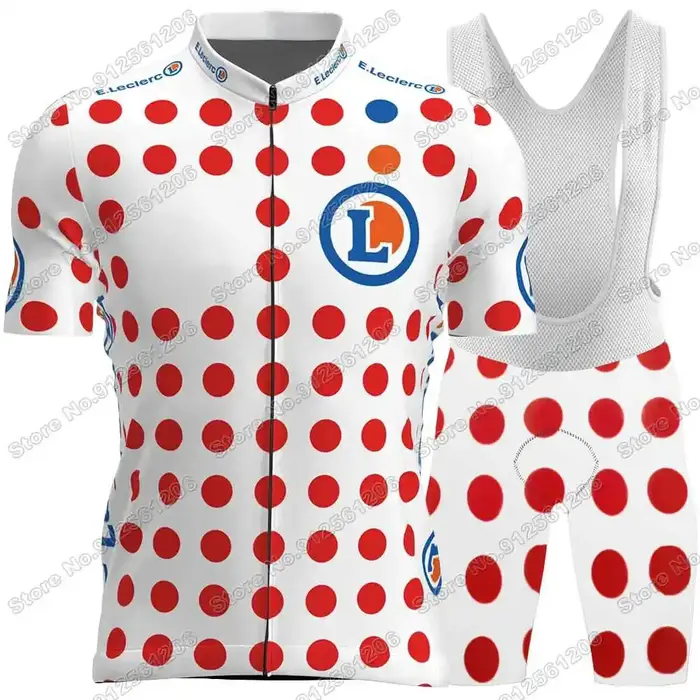 Ensemble maillot de cyclisme homme femme été polyester et Lycra avec coussinet gel respirant style Tour de France 2026