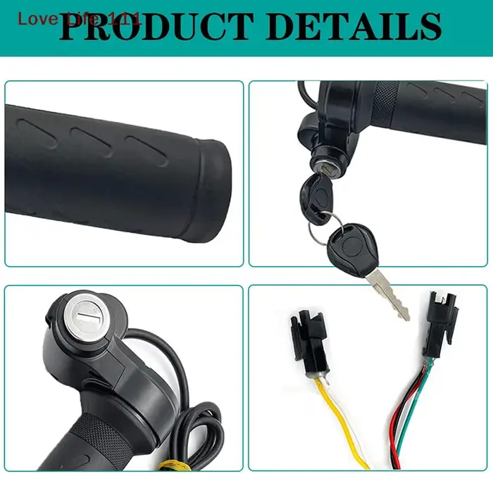 Nouvelle poignée d'accélérateur à torsion complète pour vélo électrique Ridstar Q20/Q20Lite/Q20Pro/H20/H26Pro/H20 Pro