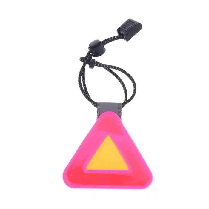 đ Panneaux rĂ©flĂ©chissants triangulaires pour vĂ©lo, pendentif d'avertissement de sĂ©curitĂ©, patch rĂ©fl
