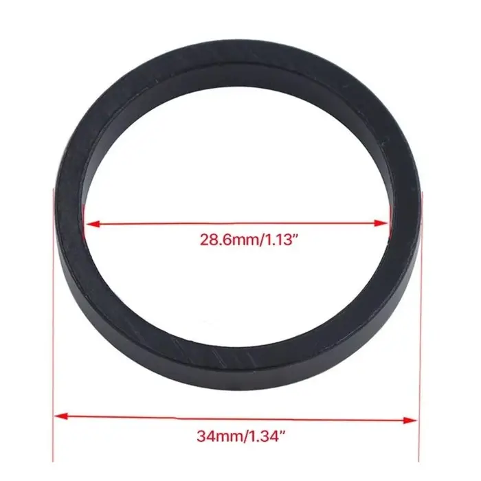 Rondelle de casque de vélo en alliage d'aluminium, 6 pièces/ensemble, rondelle de fourche avant de vélo de montagne, tige de vélo, entretoises de guidon, joint d'anneau 28.6mm