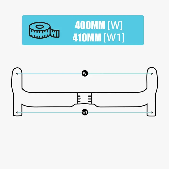 RYET UNNO guidon de course en carbone 400/420/440MM barre de poignée de vélo de route de rechange po