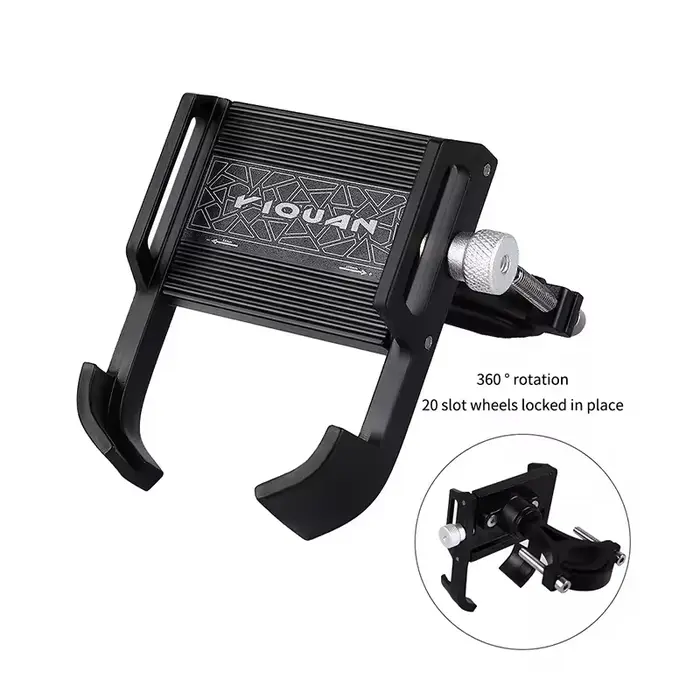 Support de téléphone en alliage d'aluminium pour vélo de route