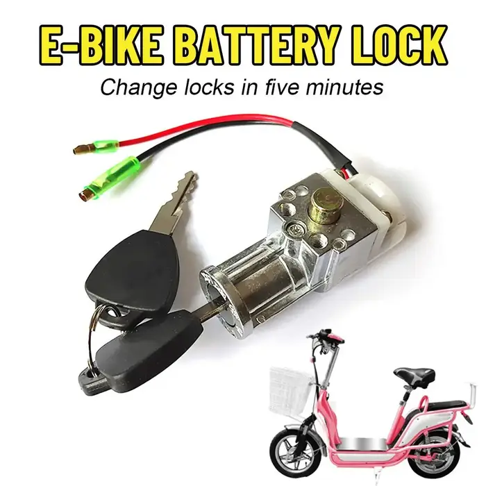 Verrouillage de batterie de vélo électrique avec 2 prédire