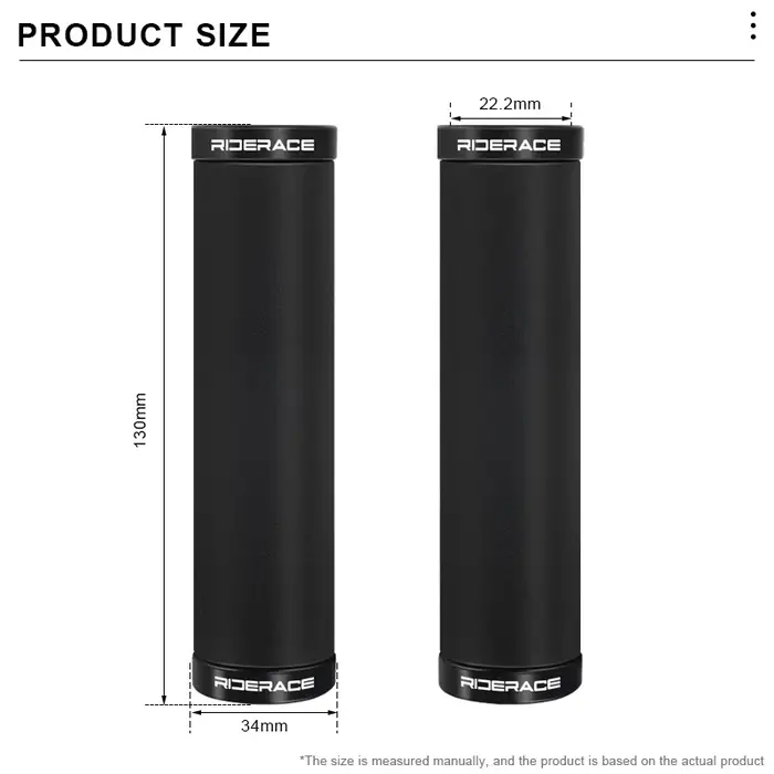 Poignées de vélo manchettes vtt housse de guidon de VTT en caoutchouc ergonomique confortable doux anti-dérapant